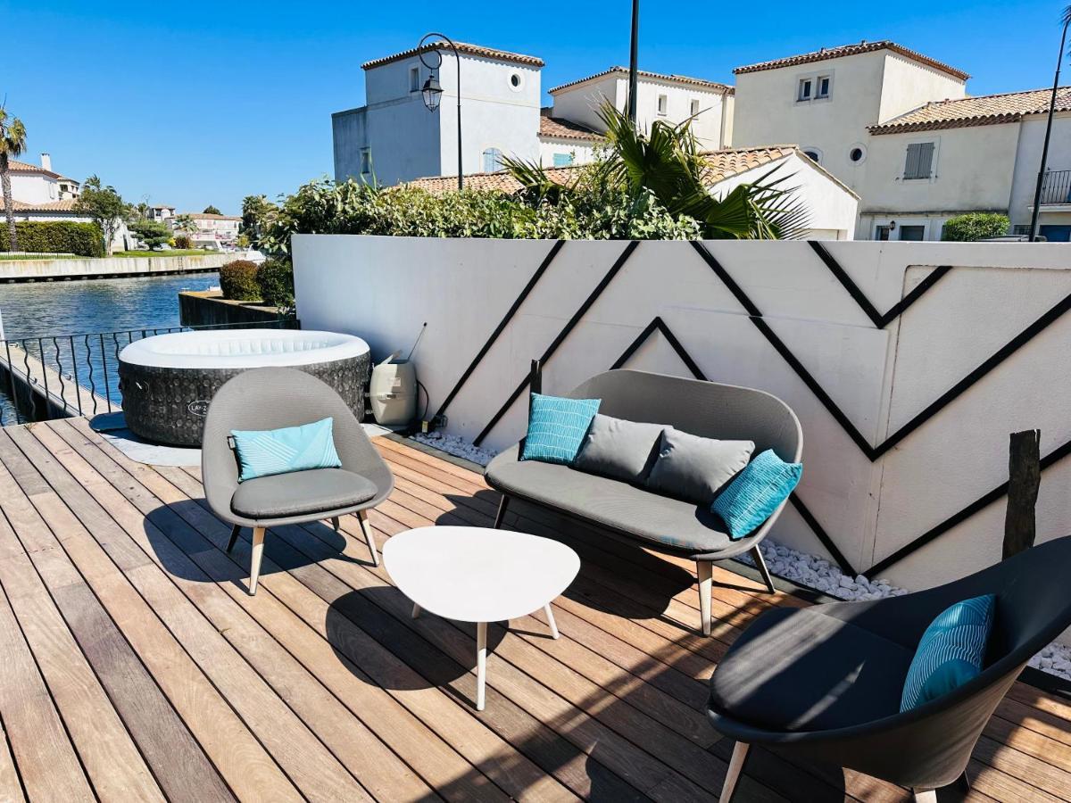 Marina 120M²/8 Pers/ Terrasse 100M²/ Appontement Villa Aigues-Mortes Exteriör bild
